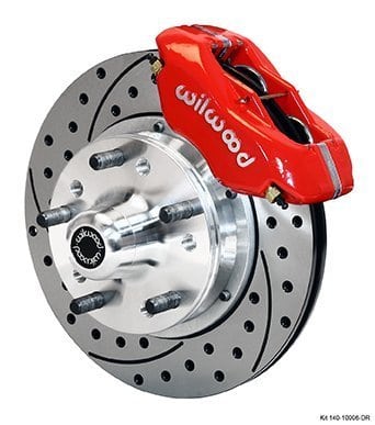 Pirate Jack ProLine 4-Wheel Disc Brake Kit For GM 1967-72 A-Body – 11" Power, Control Arms, Red Powder Coat
