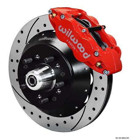 1964-1972 GM A-Body 6 Piston 12" Rotor Front Brake Kit for Disc Brake Spindle Part Number: W140-9803-DR