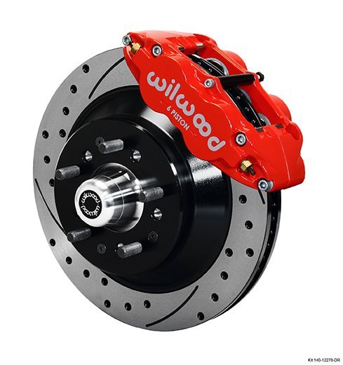 1973-1977 GM A-Body 6 Piston 12″ Rotor Front Brake Kit for Disc Brake Spindle Part Number: W140-12278-DR