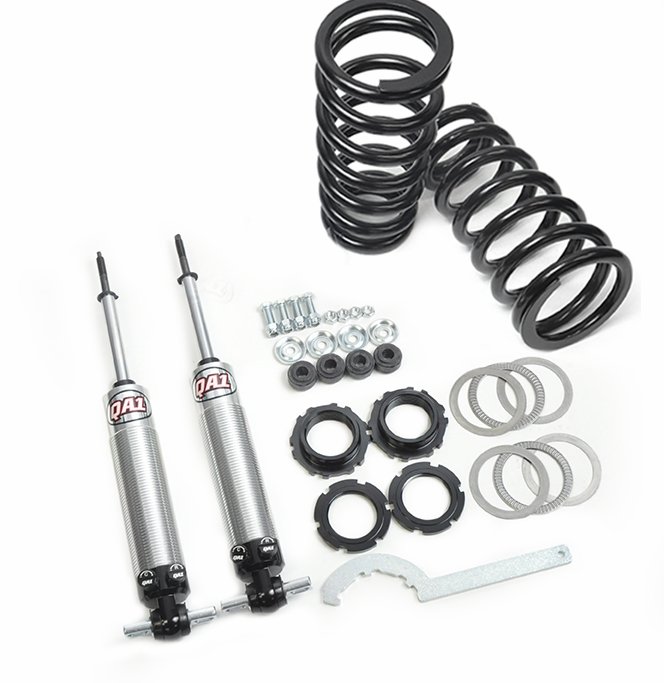 1958-1964 GM Impala Biscayne Front Coilover Kit with QA1 Double Adjustable Shocks for Big Block Applications Part Number: GWS-5864QB